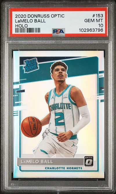 2020 Panini Donruss Optic 153 Lamelo Ball Holo PSA