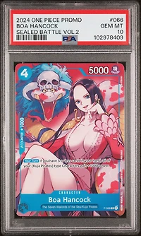 2024 One Piece Promos 066 Boa Hancock Sealed Battle Vol.2 PSA 10
