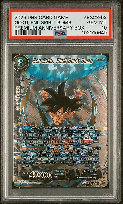 2023 Dragon Ball Super Card Game Premium Anniversary Box Ex23-52 Son Goku