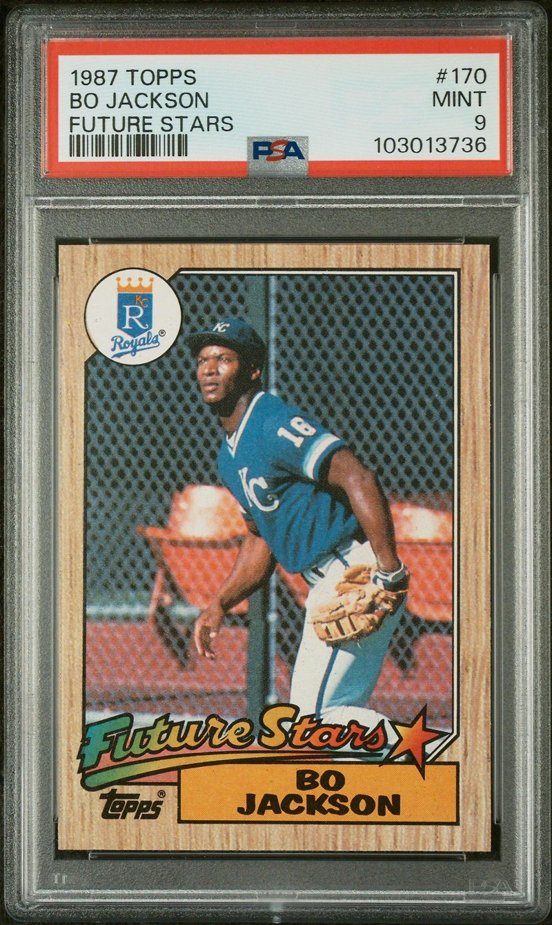 1987 Topps 170 Bo Jackson Future Stars PSA