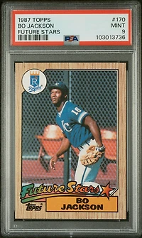 1987 Topps 170 Bo Jackson Future Stars PSA