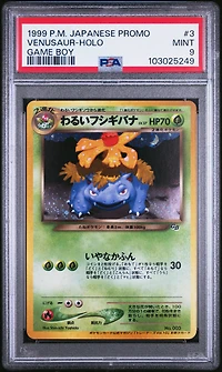 1998-99 Pokemon Japanese Pokemon Japanese Promo 3 Venusaur-holo Game Boy PSA
