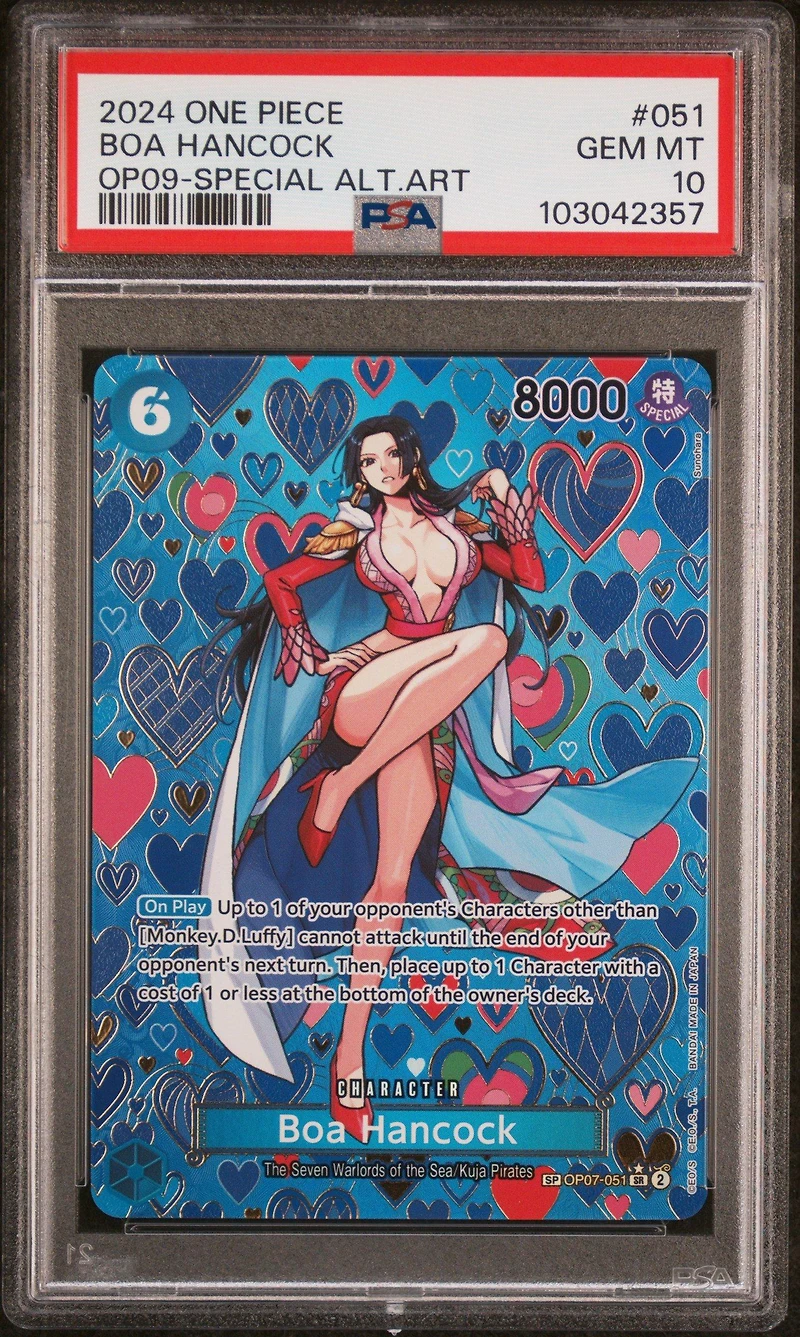 2024 One Piece Op09-emperors In The New World 051 Boa Hancock Special Alternate Art PSA 10