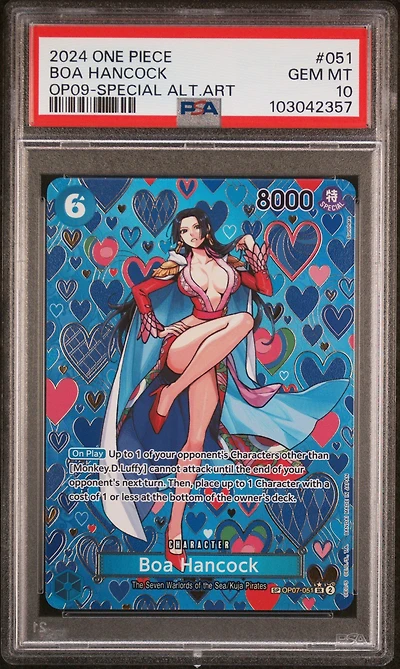 2024 One Piece Op09-emperors In The New World 051 Boa Hancock Special Alternate Art PSA 10