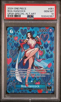 2024 One Piece Op09-emperors In The New World 051 Boa Hancock Special Alternate Art PSA 10