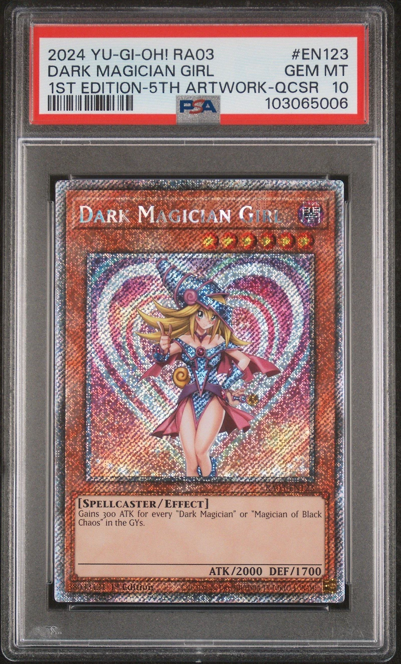 2024 Yu-gi-oh! Ra03-quarter Century Bonanza En123 Dark Magician Girl 1st Edition-5th Tcg Artwork-quarter Century Secret Rare PSA 10