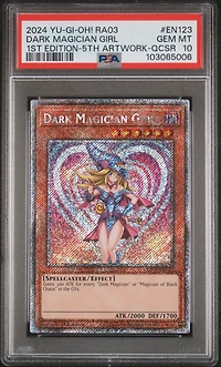 2024 Yu-gi-oh! Ra03-quarter Century Bonanza En123 Dark Magician Girl 1st Edition-5th Tcg Artwork-quarter Century Secret Rare PSA 10