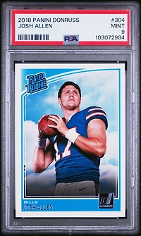 2018 Panini Donruss 304 Josh Allen PSA