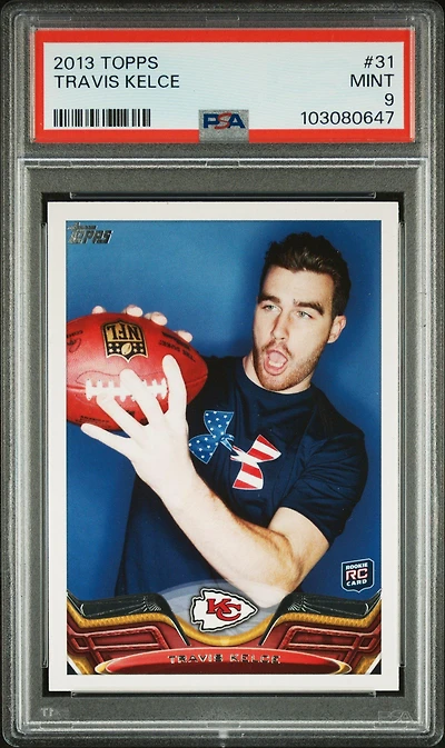2013 Topps 31 Travis Kelce PSA