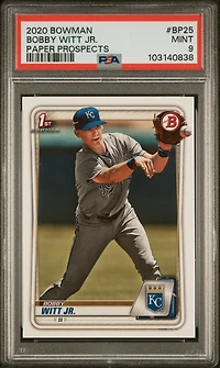 2020 Bowman Paper Prospects Bp25 Bobby Witt Jr. PSA