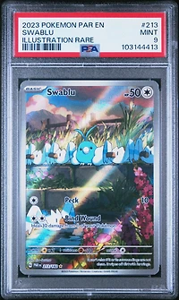 2023 Pokemon Par En-paradox Rift 213 Swablu Illustration Rare PSA