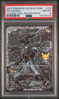 2021 Pokemon Celebrations Classic Collection 114 Full Art/zekrom PSA