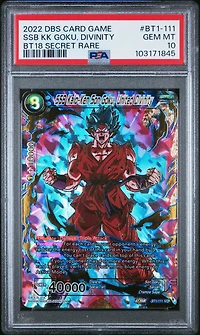 2022 Dragon Ball Super Card Game Series 18 Dawn Of The Z-legends Bt1-111 Ssb Kaio-ken Son Goku