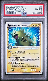 2006 Pokemon Ex Dragon Frontiers 99 Tyranitar Ex-holo PSA