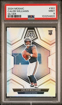 2024 Panini Mosaic 301 Caleb Williams Silver PSA 9