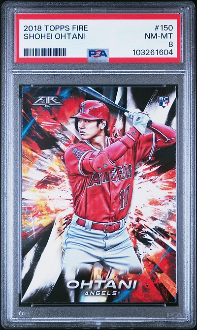 2018 Topps Fire 150 Shohei Ohtani PSA