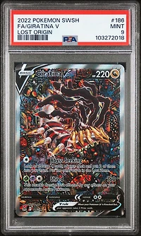2022 Pokemon Sword & Shield Lost Origin Full Art/giratina V PSA
