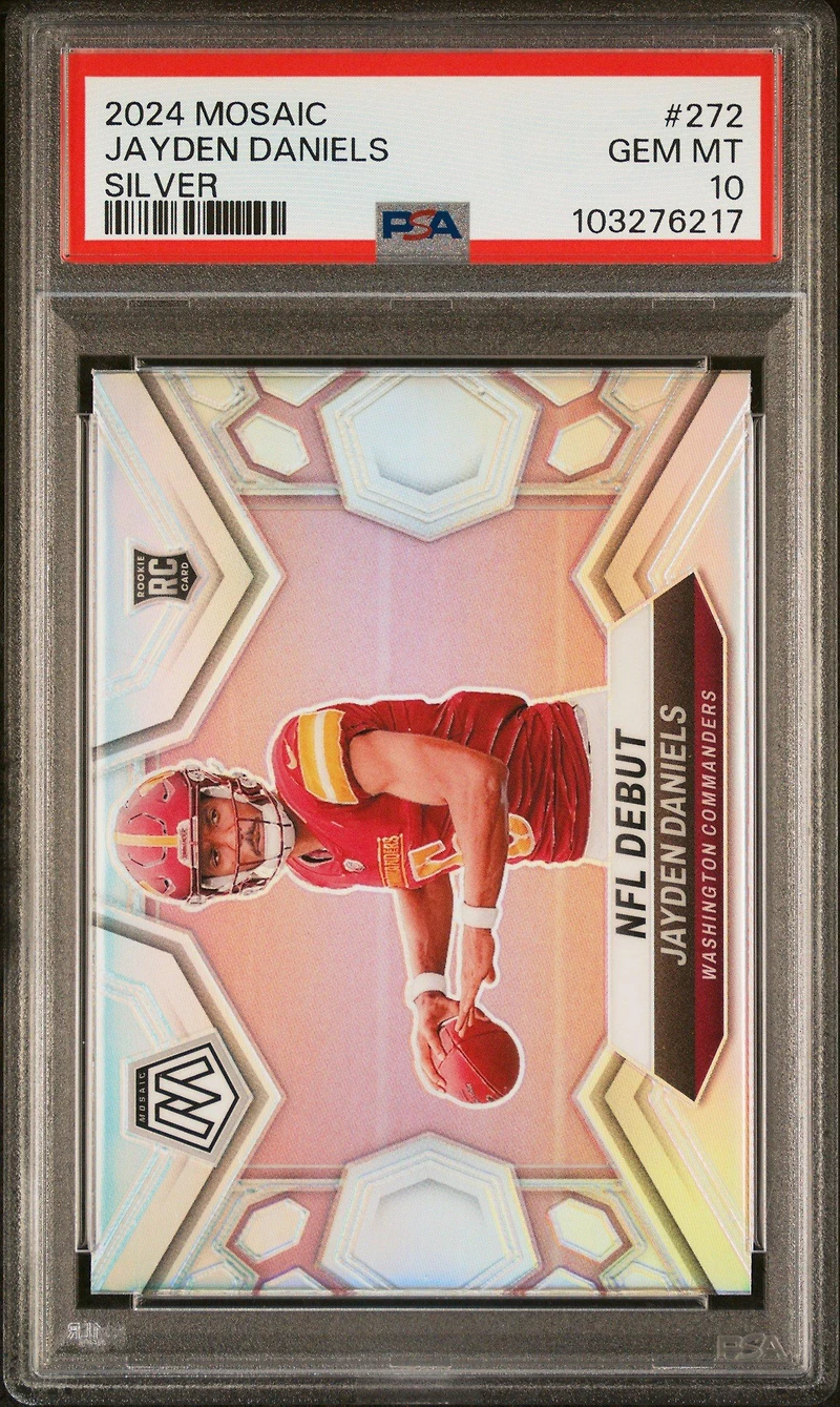 2024 Panini Mosaic 272 Jayden Daniels Silver PSA 10