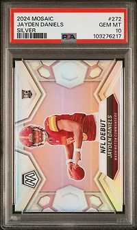 2024 Panini Mosaic 272 Jayden Daniels Silver PSA 10