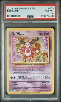 2023 Pokemon Clb-trading Card Game Classic Blastoise & Suicune Ex Deck 013 Mr. Mime PSA