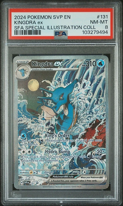 2024 Pokemon Svp En-sv Black Star Promo 131 Kingdra Ex Shrouded Fable Special Illustration Collection PSA
