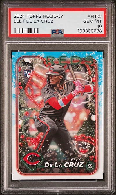 2024 Topps Holiday H102 Elly De La Cruz PSA 10