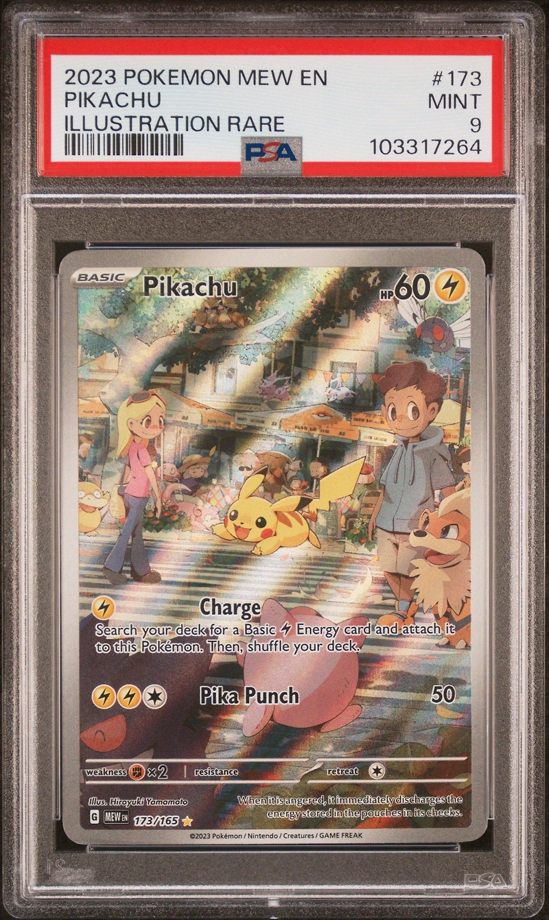 2023 Pokemon Mew En-151 173 Pikachu Illustration Rare PSA