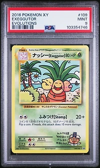 2016 Pokemon Xy Evolutions 109 Exeggutor PSA