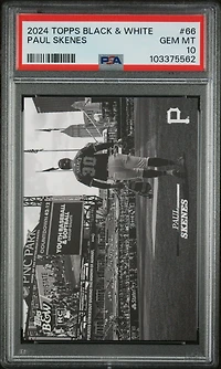 2024 Topps Black And White 66 Paul Skenes PSA 10