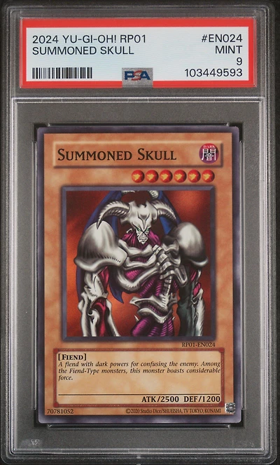 2024 Yu-gi-oh! Rp01-retro Pack En024 Summoned Skull PSA 9