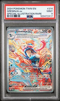2024 Pokemon Twm En-twilight Masquerade 214 Greninja Ex Special Illustration Rare PSA