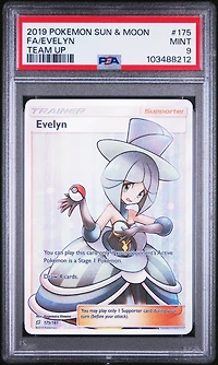 2019 Pokemon Sun & Moon Team Up 175 Full Art/evelyn PSA