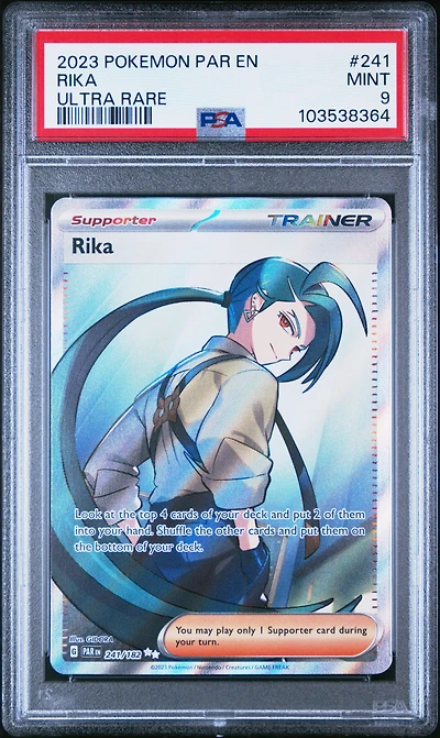 2023 Pokemon Par En-paradox Rift 241 Rika Ultra Rare PSA
