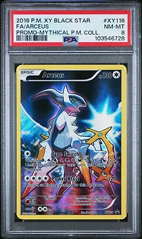 2016 Pokemon Xy Black Star Promo Xy116 Full Art/arceus Mythical Pokemon Collection PSA
