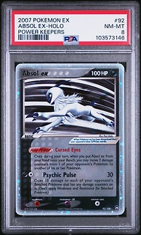 2007 Pokemon Ex Power Keepers 92 Absol Ex-holo PSA 8