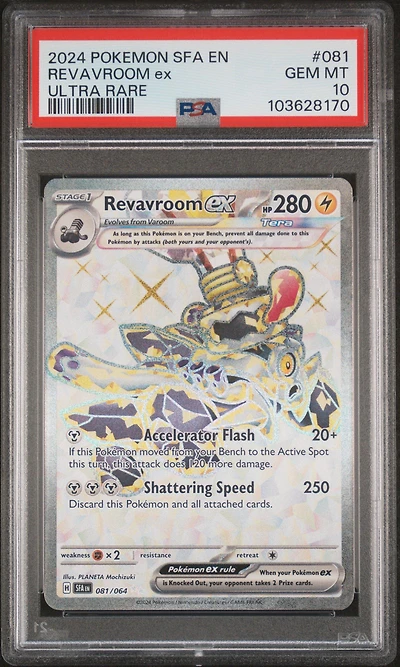 2024 Pokemon Sfa En-shrouded Fable 081 Revavroom Ex Ultra Rare PSA 10