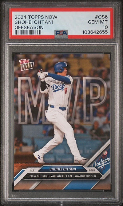 2024 Topps Now Offseason Os6 Shohei Ohtani PSA 10