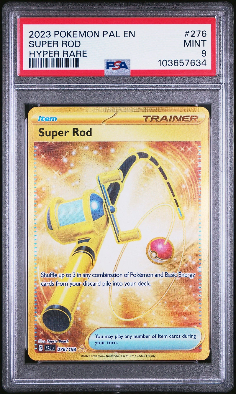 2023 Pokemon Pal En-paldea Evolved 276 Super Rod Hyper Rare PSA