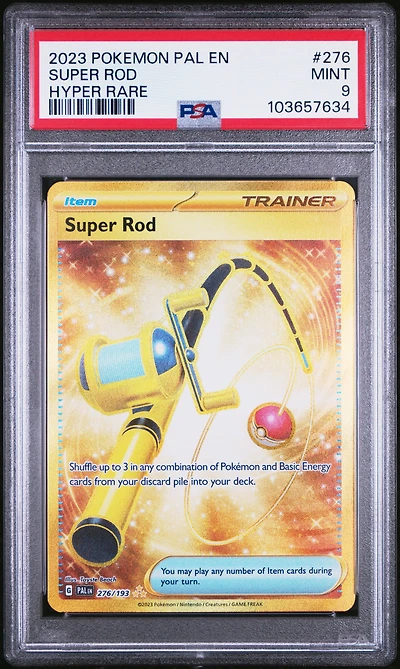2023 Pokemon Pal En-paldea Evolved 276 Super Rod Hyper Rare PSA
