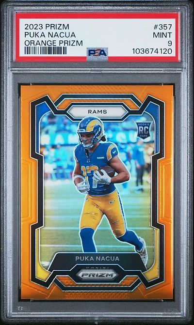 2023 Panini Prizm 357 Puka Nacua Prizm PSA