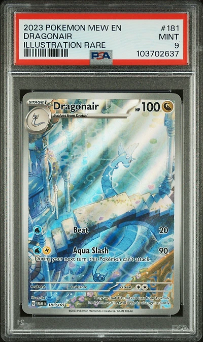 2023 Pokemon Mew En-151 181 Dragonair Illustration Rare PSA