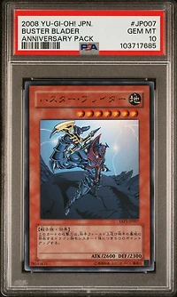 2008 Yu-gi-oh! Japanese Yap1-anniversary Pack Jp007 Buster Blader PSA 10