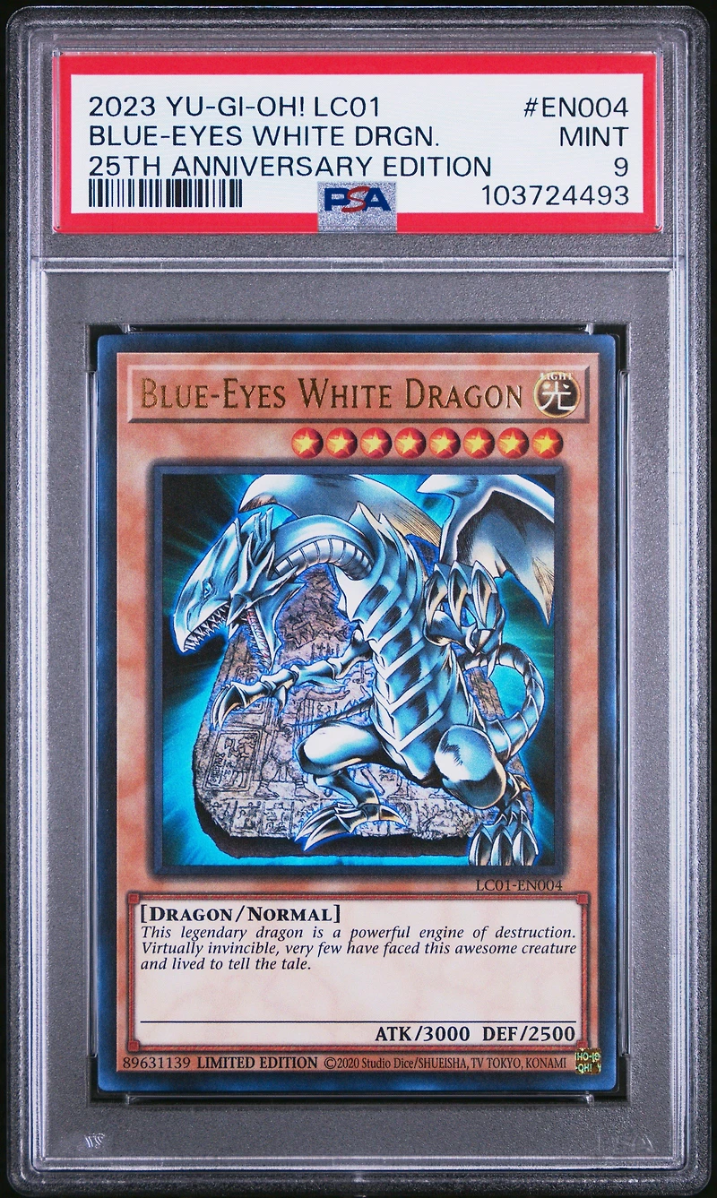 2023 Yu-gi-oh! Lc01-legendary Collection: 25th Anniversary Edition En004 Blue-eyes White Dragon PSA