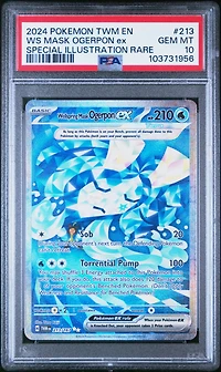 2024 Pokemon Twm En-twilight Masquerade 213 Wellspring Mask Ogerpon Ex Special Illustration Rare PSA
