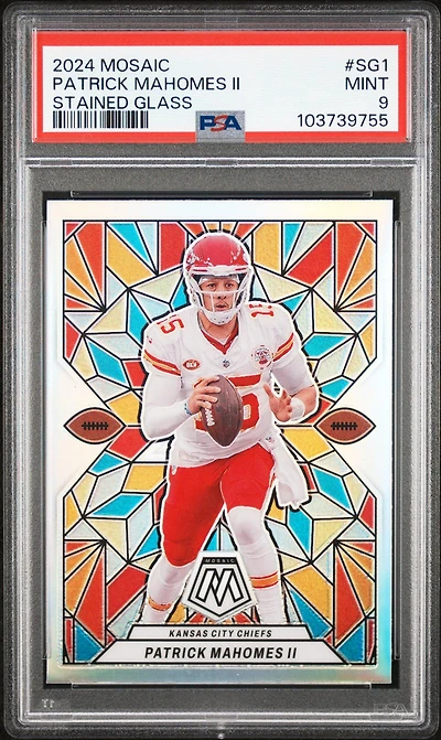 Panini Mosaic Stained Glass Sg1 Patrick Mahomes Ii PSA