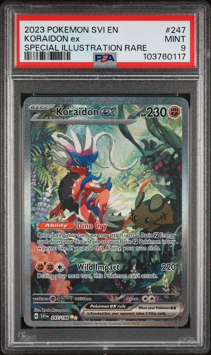 2023 Pokemon Svi En-scarlet & Violet 247 Koraidon Ex Special Illustration Rare PSA
