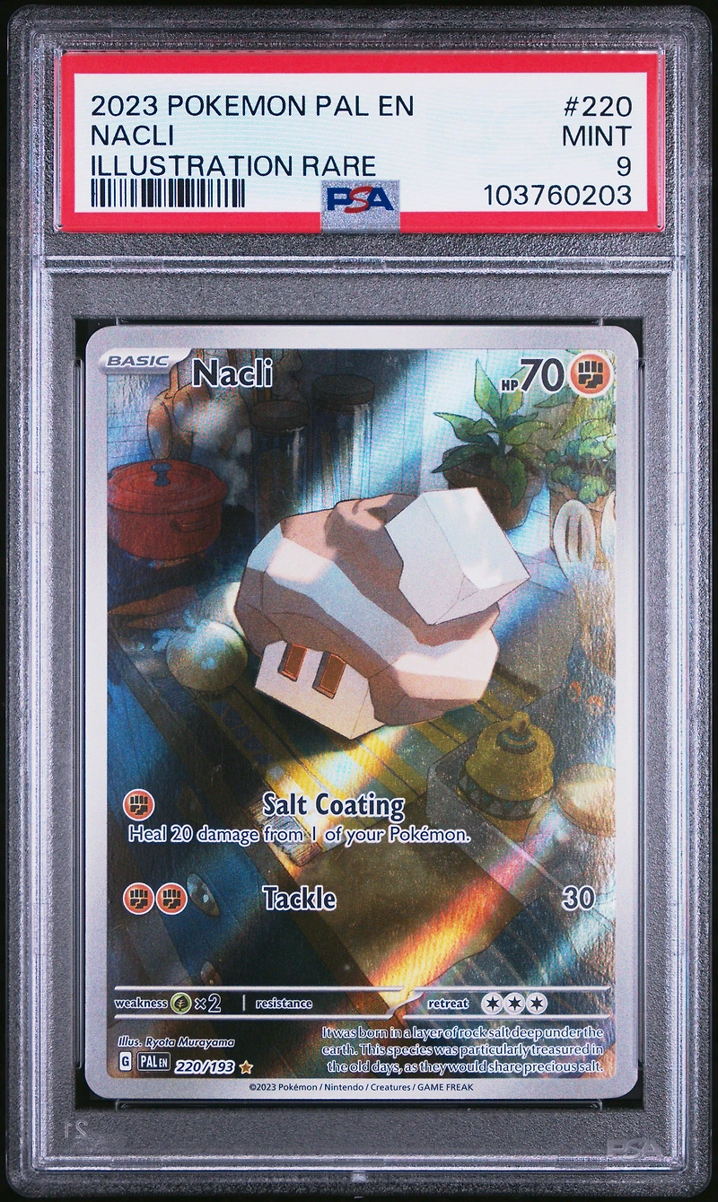 2023 Pokemon Pal En-paldea Evolved 220 Nacli Illustration Rare PSA