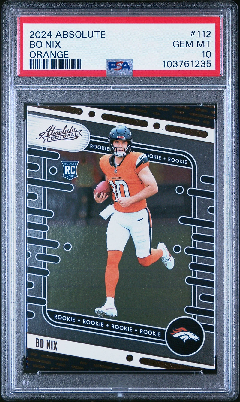 2024 Panini Absolute 112 Bo Nix PSA 10