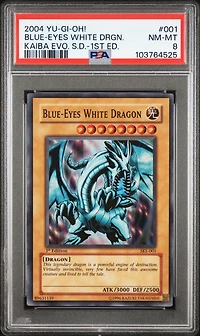 2004 Yu-gi-oh! Kaiba Evolution Starter Deck 001 Blue-eyes White Dragon 1st Edition PSA