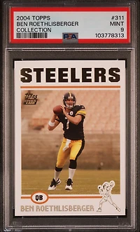 2004 Topps 311 Ben Roethlisberger Collection PSA